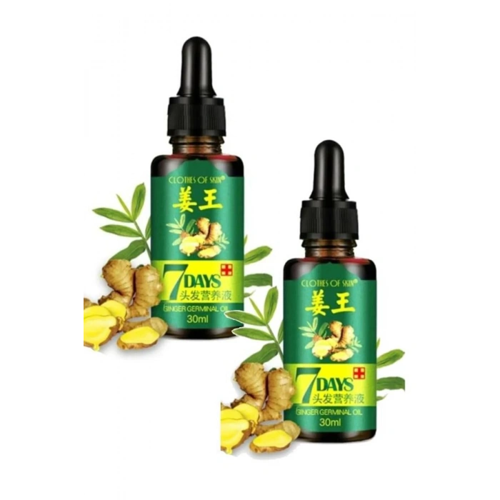 7 Days Saç Güçlendirci, Besleyici Bakım Serumu 30 ml / Ginger Germinal Essential 2 Adet