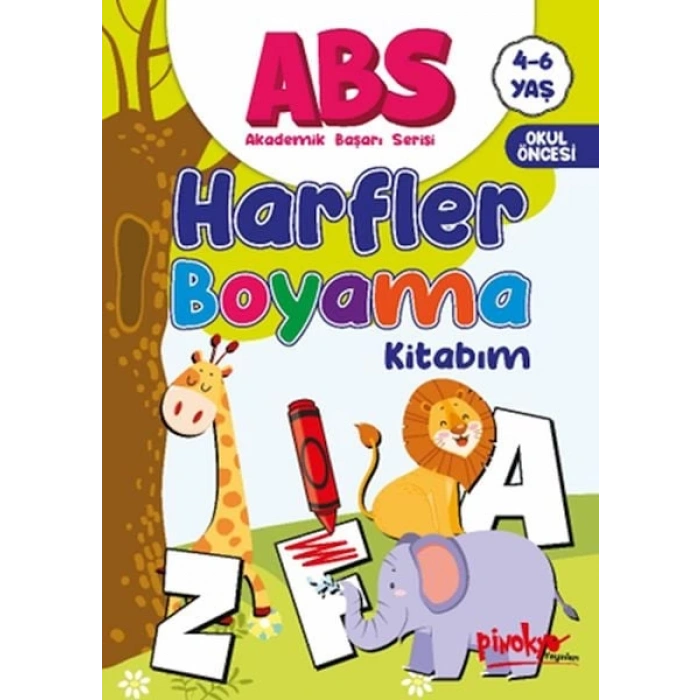 ABS 4-6 Yaş Harfler Boyama Kitabım
