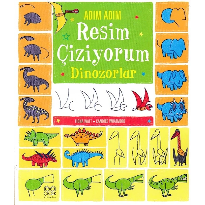 Adım Adım  Çiziyorum Dinozorlar