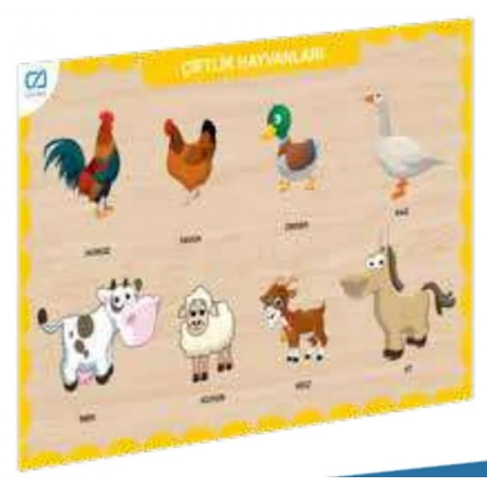 Ahşap Çiftlik Hayvanları Eğitici Set