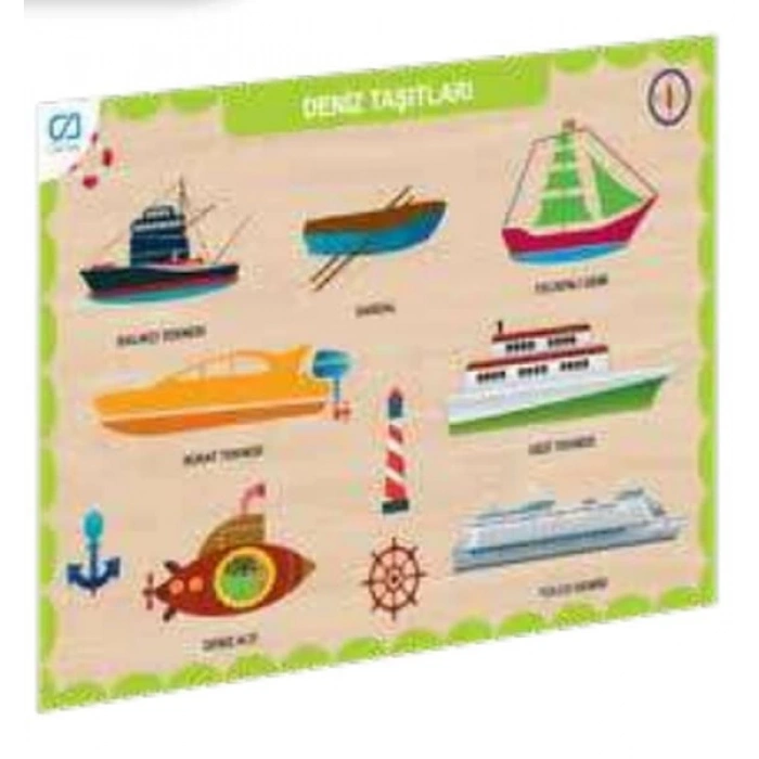 Ahşap Deniz Taşıtları Eğitici Set