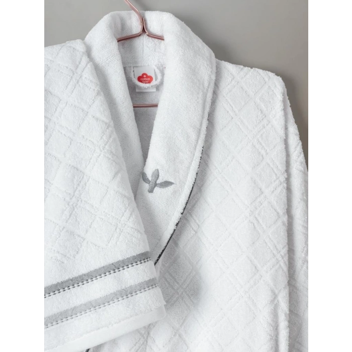 Aile Bornoz Seti Carlos Beyaz-Antrasit