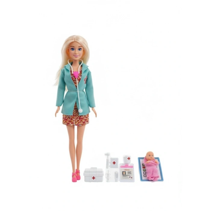 Aksesuarlı Model Bebek Doktor Seti