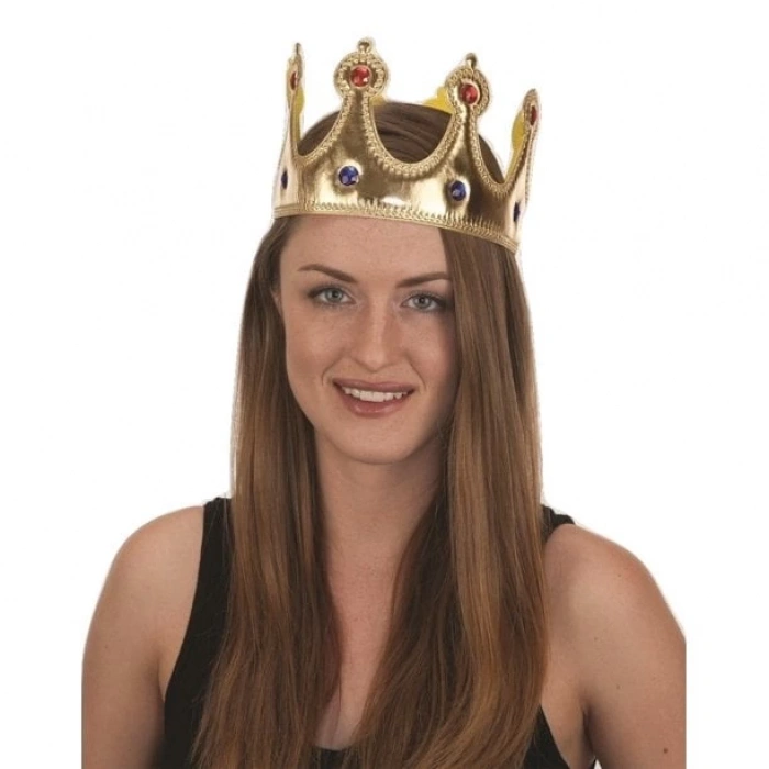 Altın Renk Eva Malzemeden İmal Çocuk Kral Tacı 57 cm