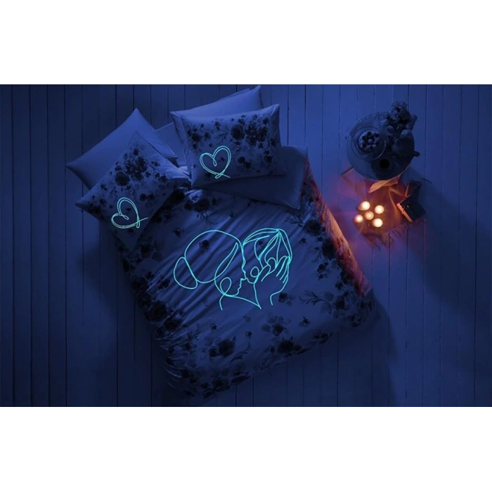 Anneler Günü Glow Shiny Pembe Çift Kişilik Nev Takımı