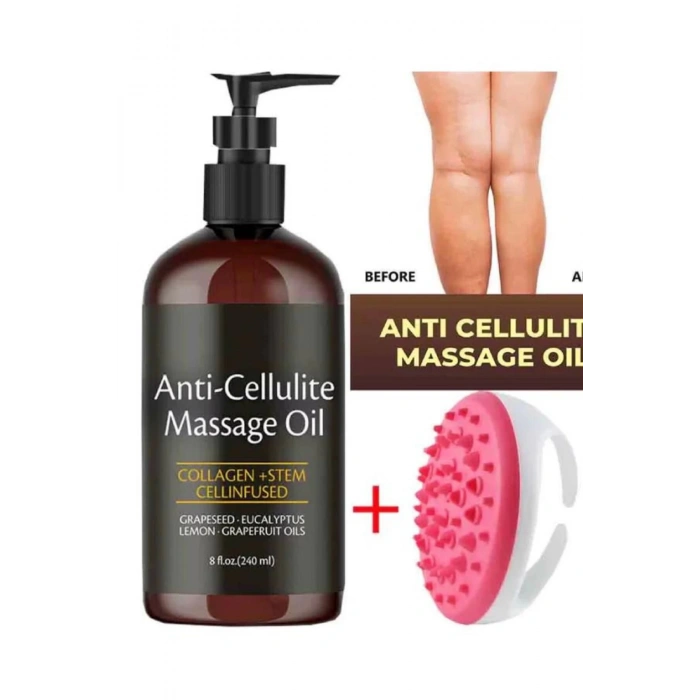 Anti Cellulıte Sıkılaştırıcı Yağı Yakıcı Masaj Bakım Yağı 240 ml 2 Adet