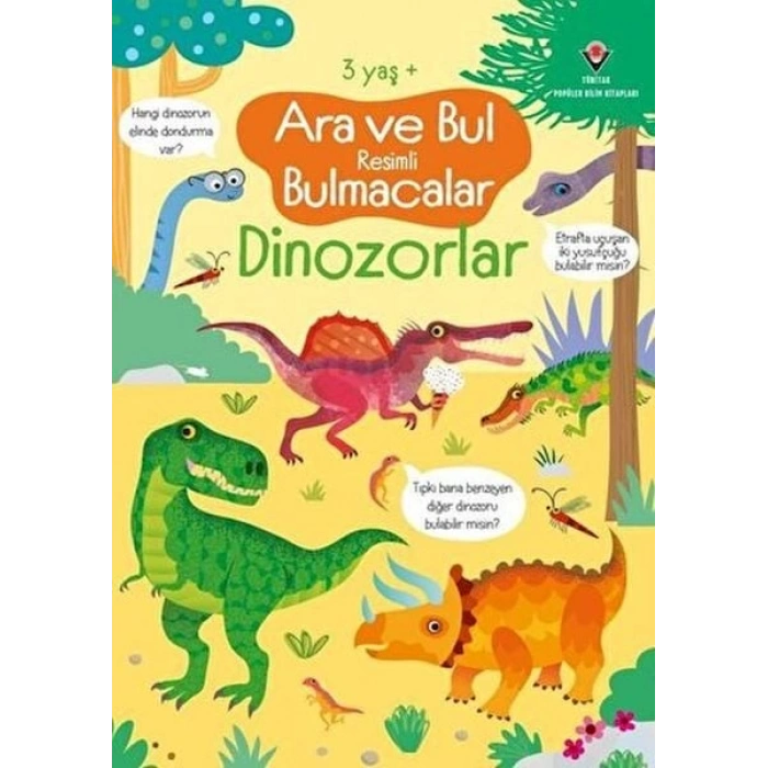 Ara ve Bul li Bulmacalar - Dinozorlar