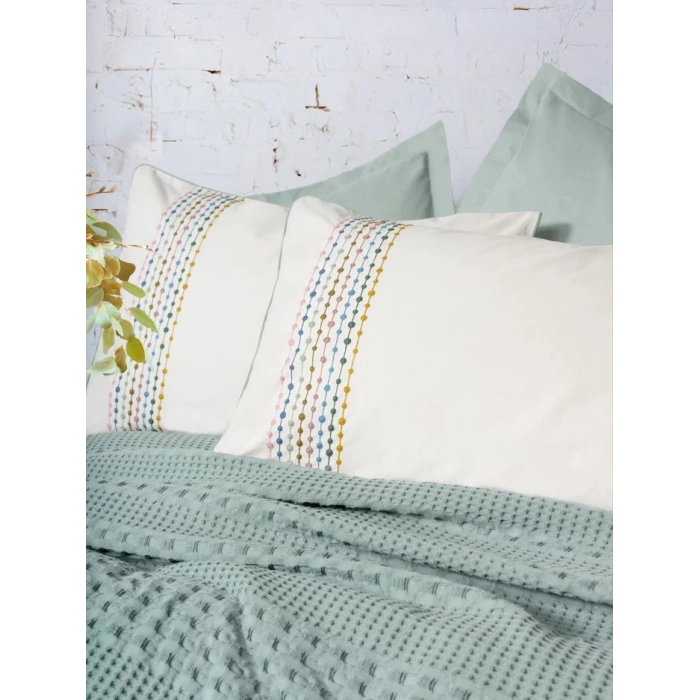 Aura Çift Kişilik Pike Takımı Pebble Mint