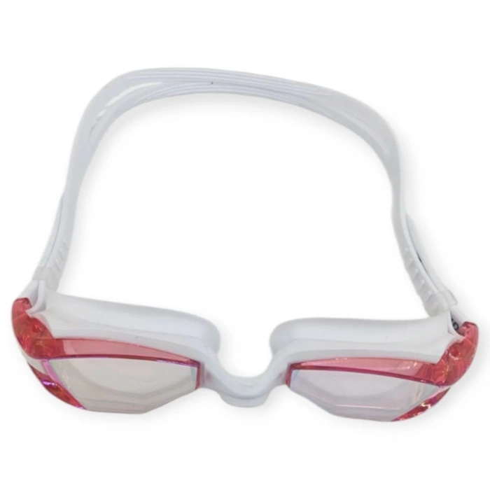 Aynalı Yüzücü Gözlüğü Silikon KIRMIZI - 1765
