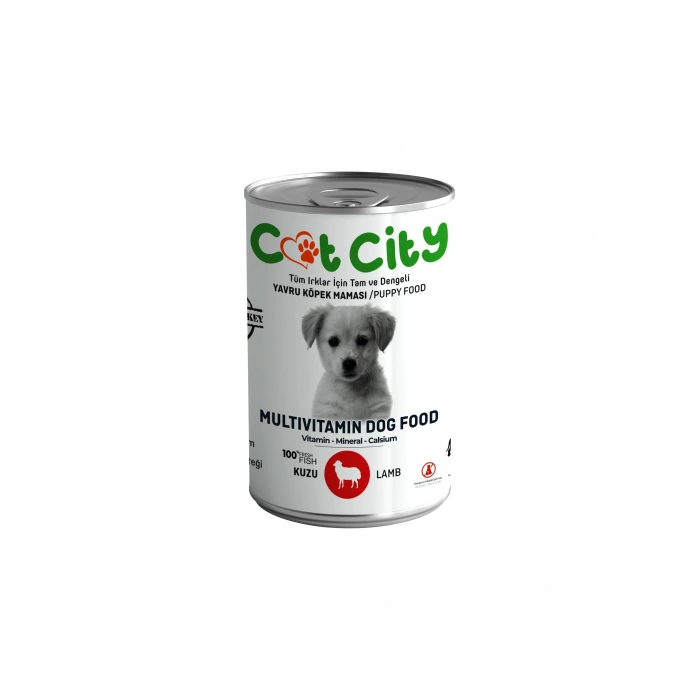 Az Tahıllı Kuzu Etli Yavru Köpek Konserve Yaş  400 gr