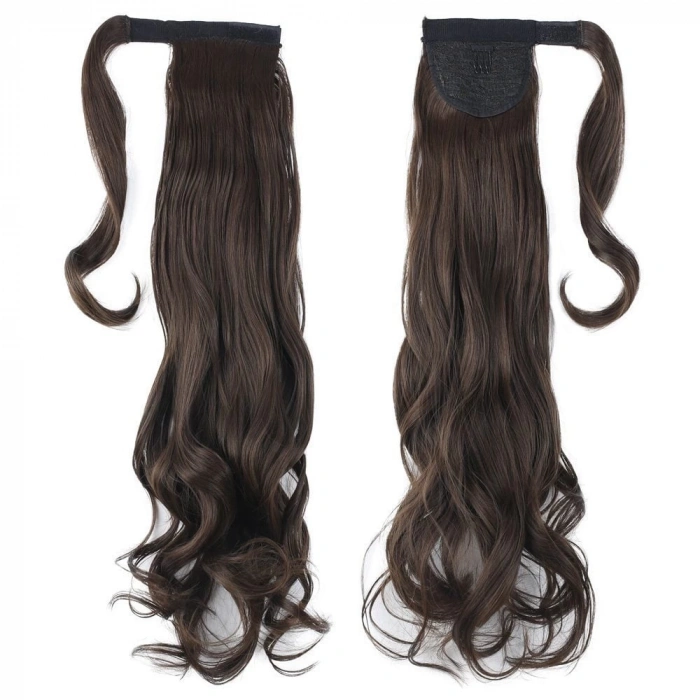 Bağlamalı Dalgalı At Kuyruğu / Açık Kahve