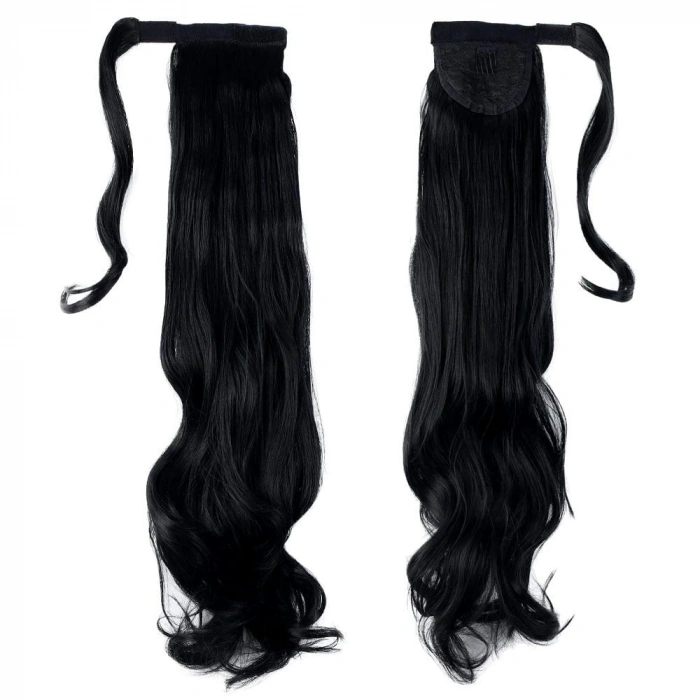 Bağlamalı Dalgalı At Kuyruğu / Siyah