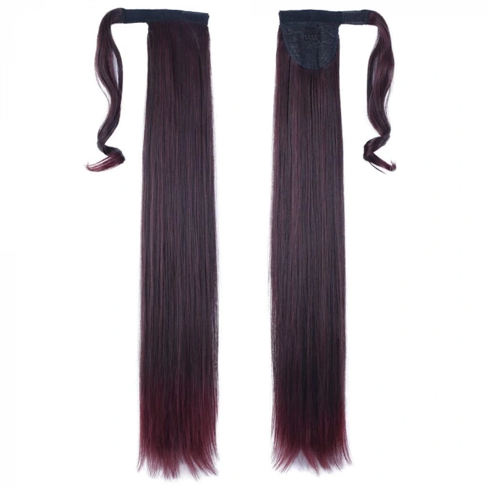 Bağlamalı Düz At Kuyruğu / Koyu Kızıl