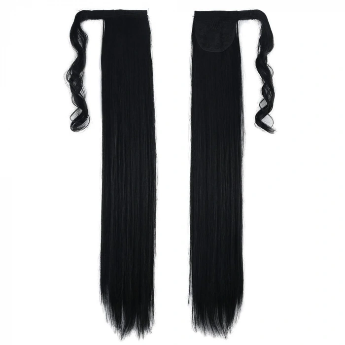 Bağlamalı Düz At Kuyruğu / Siyah