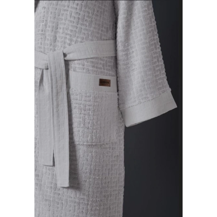 Bambu Bornoz Seti Lisse Coin İvory