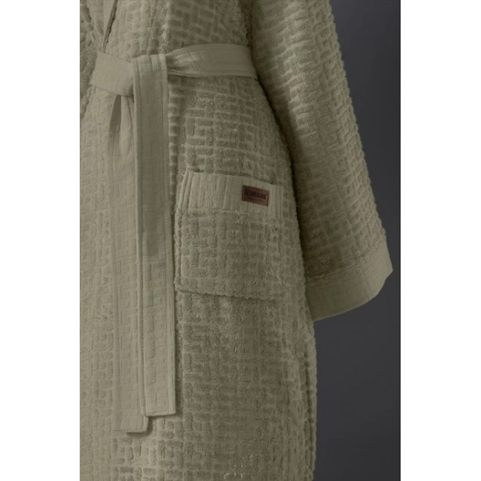 Bambu Bornoz Seti Lisse Sage Sabre