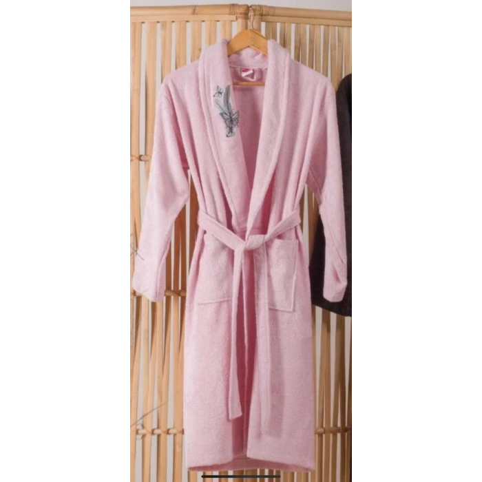 Bambu Tek Bornoz Pembe