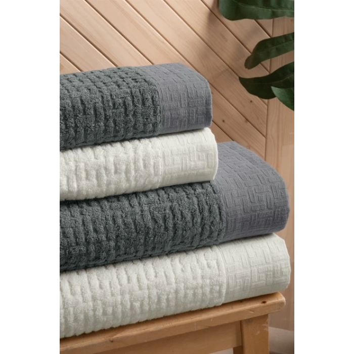 Banyo Seti Antrasit Krem