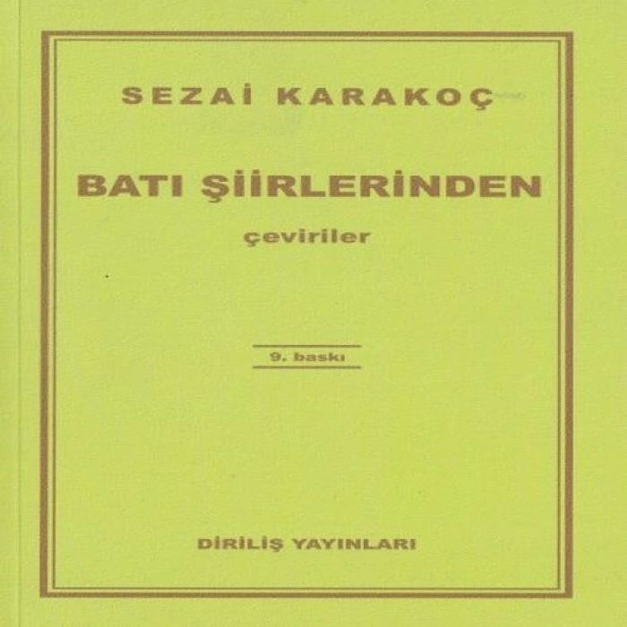 Batı Şiirlerinden Çeviriler