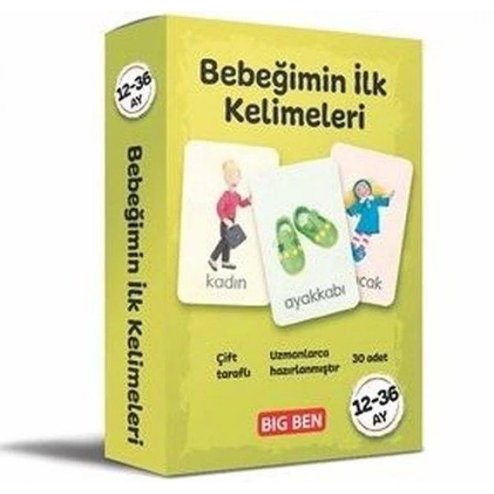 Bebeğimin İlk Kelimeleri Kartları 12 - 36 Ay