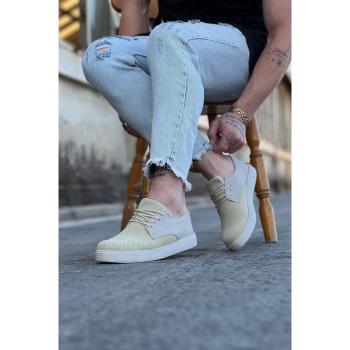 Bej Triko Erkek Casual Ayakkabı