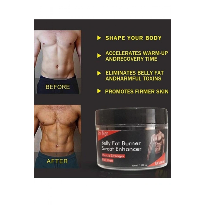 Belly Fat Burner Erkeklere Fazla Ya.ğları Yakı.cı Za.yıflama Kas Yap.ıcı Krem 100 ml X 2 Adet