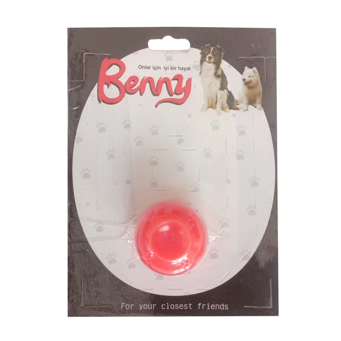 Benny Köpek Oyuncağı Sert Top 5 cm Kırmızı