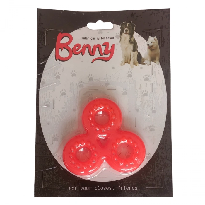 Benny Köpek Oyuncağı Üçlü H 9 x 9 cm Kırmızı