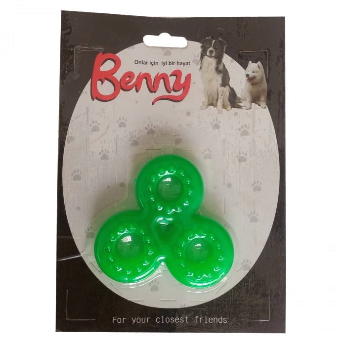 Benny Köpek Oyuncağı Üçlü H 9 x 9 cm Yeşil