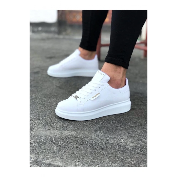 Beyaz Düz Erkek Casual Ayakkabı