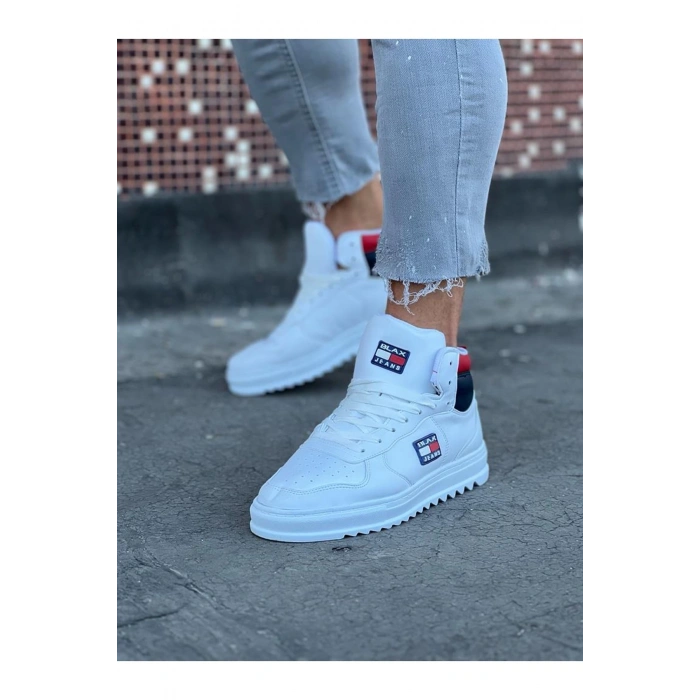 Beyaz Erkek Yarım Bilek Bot