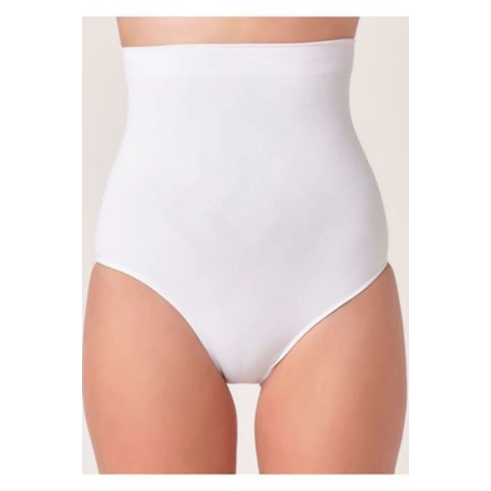 Beyaz Kadın Dikişsiz Slip Korse