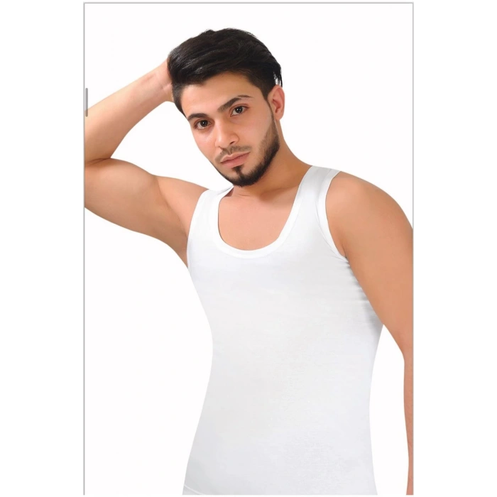 Beyaz Penye 3lü Erkek Atlet-SİSMEN03