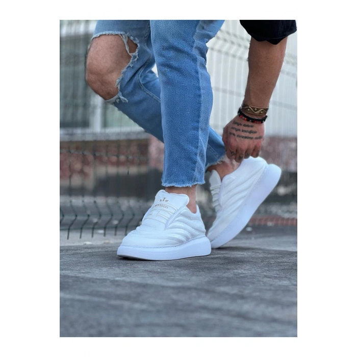 Beyaz Rugan Erkek Casual Ayakkabı