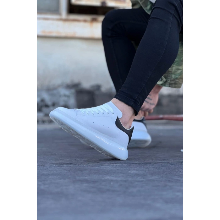 Beyaz Siyah Erkek Casual Ayakkabı