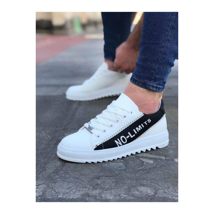 Beyaz Siyah No Limit Erkek Casual Ayakkabı