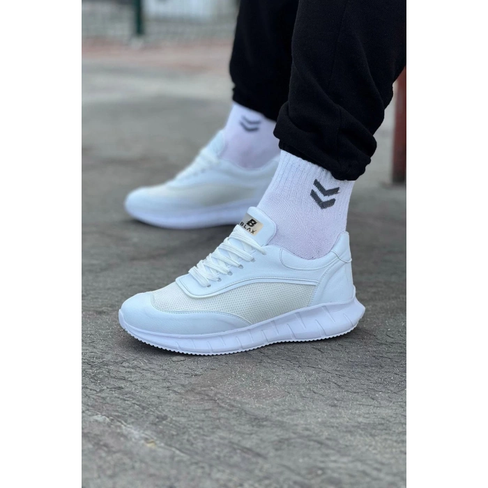 Beyaz Triko Erkek Spor Ayakkabı