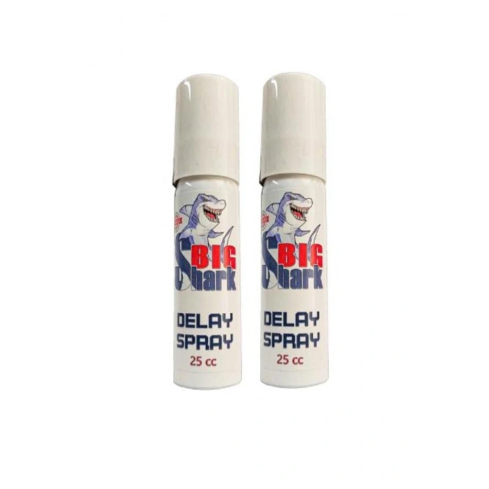Big Shark Del.ay Erkeklere Zamanlayıcı Yeni Formülü Bakım Ve Masaj Sprayı 25 Cc X 2 Adet