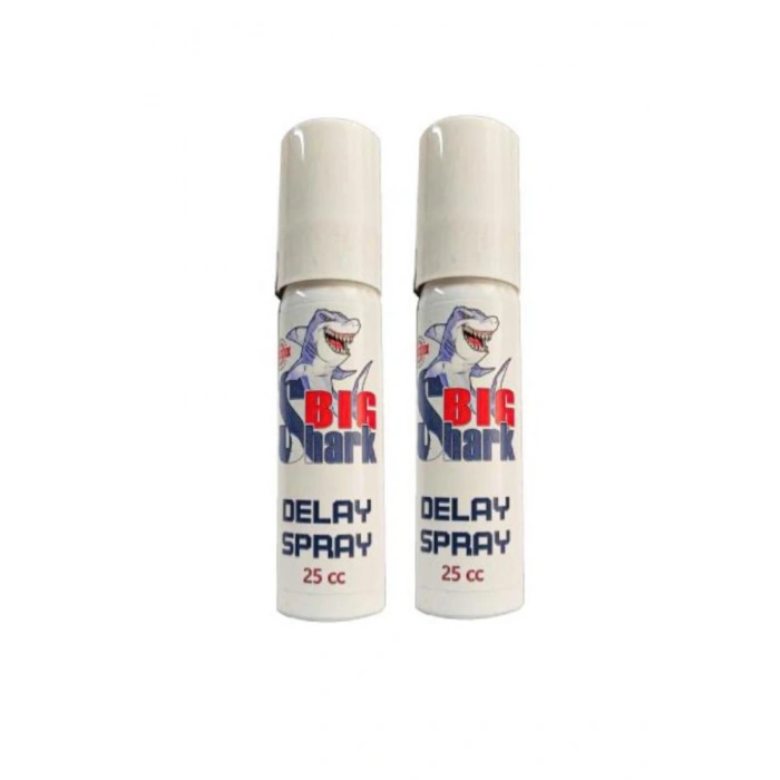 Big Shark Del.ay Erkeklere Zamanlayıcı Yeni Formülü Bakım Ve Masaj Sprayı 25 Cc X 2 Adet