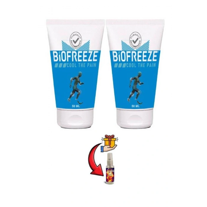 Biofreeze Cool The Pain Cream Vücut Ağrılarına Teskin Kremi 50 ml x 2 ad+Masaj Yağı ile