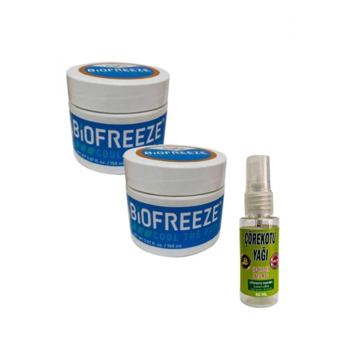 Bıofr.eeze Vücut Agrılarınızı Soğutan Rahatlatıcı Bakım ve Masaj Kremi 150 mlx2+Çörek Otu Yağı ile