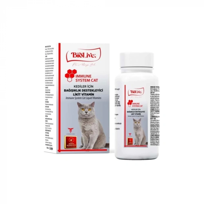 Biolive Immune Cat Kediler İçin  Sıvı Vitamin 100ml