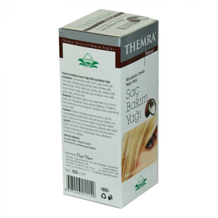 sel Hindistan Cevizi Yağı Özlü Permalı ve Boyalı Saç Bakım Yağı 100 cc