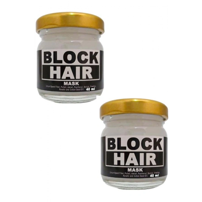 Block Hair Saçlarınıza Derinlemesine Bakım Ve Canlılık Maskesi Kremi 40 ml X 2 Adet