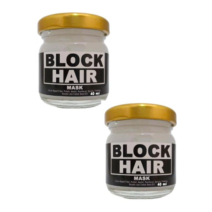 Block Hair Saçlarınıza Derinlemesine Bakım Ve Canlılık Maskesi Kremi 40 ml X 2 Adet