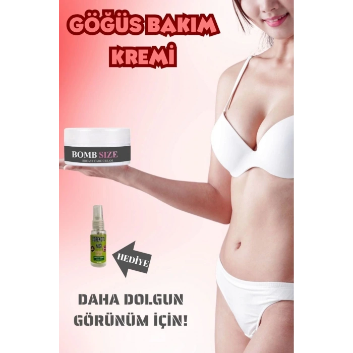 Bombsize Göğüs Büy.üt.ücü Ve Sıkı.laş.tı.rıcı 50 ML + Çörek Otu Yağı 30 ML