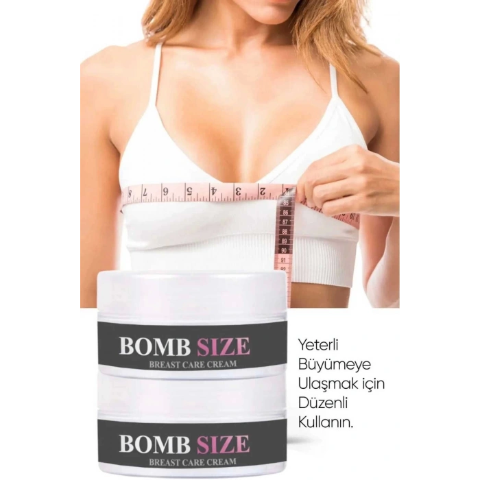 Bombsize Kadınlara Özel Göğüs Geliştirici Dolgunlaştırıcı Sıkılaştırıcı Bakım Kremi 50 ml X 2 Adet