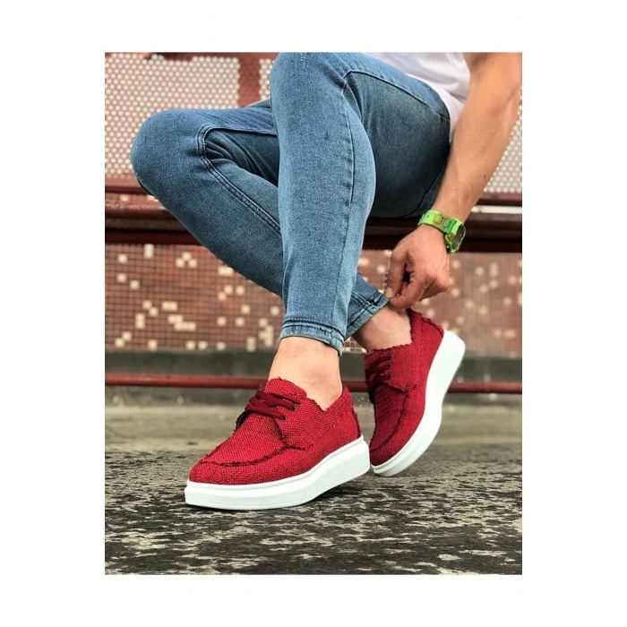 Bordo Erkek Günlük Ayakkabı