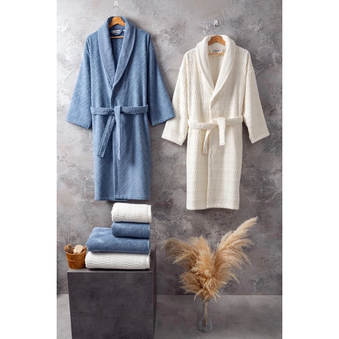 Bornoz Seti Mana Sky İvory