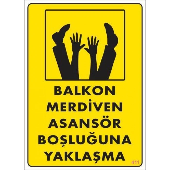 Boşluğa Yaşlaşma Uyarı Levhası 25x35 KOD:411